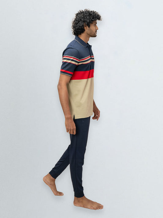 Men's Stripper Cotton Rich Polo Salsa