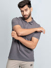 Men's Extra Long Staple Cotton Polo Smokey Grey