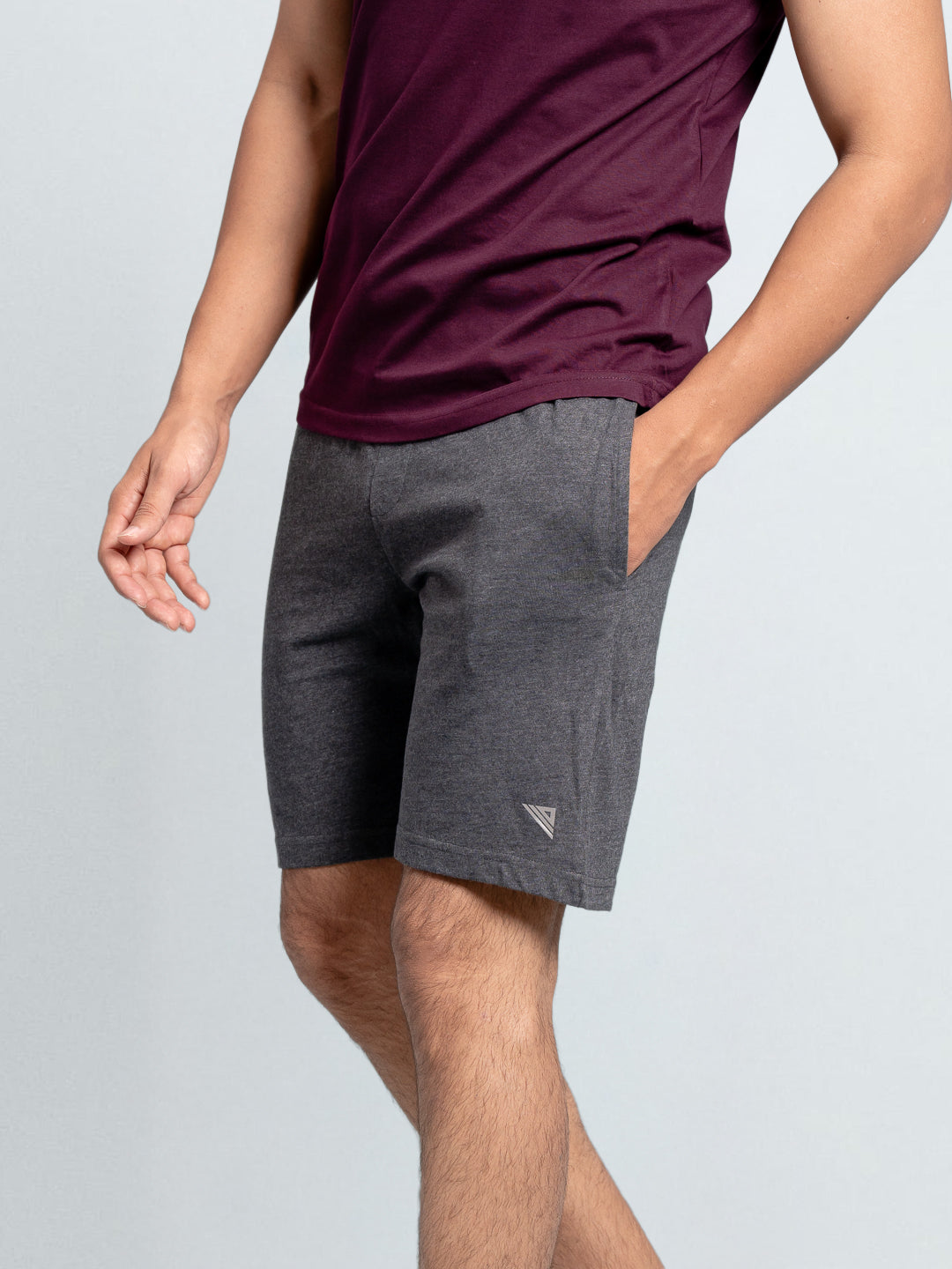Men's Combed Cotton Shorts Charcoal