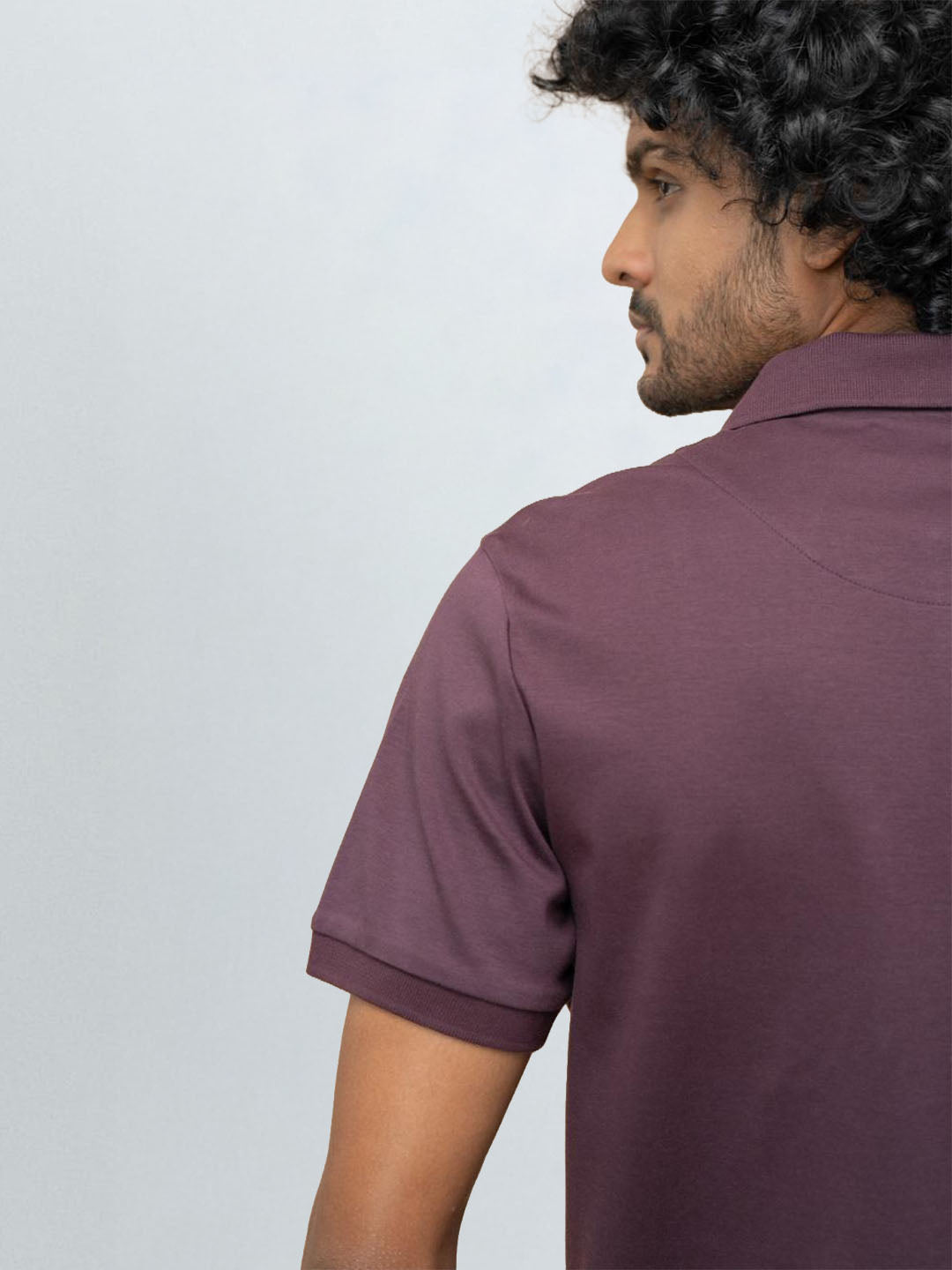 Men's Extra Long Staple Cotton Polo Grape