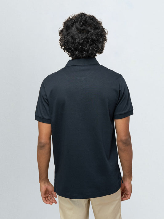 Men's Extra Long Staple Cotton Polo Navy