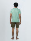Men's 100% Cotton Crew Neck Olive Green