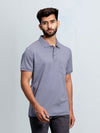 Men's Extra Long Staple Cotton Polo Amethyst Grey