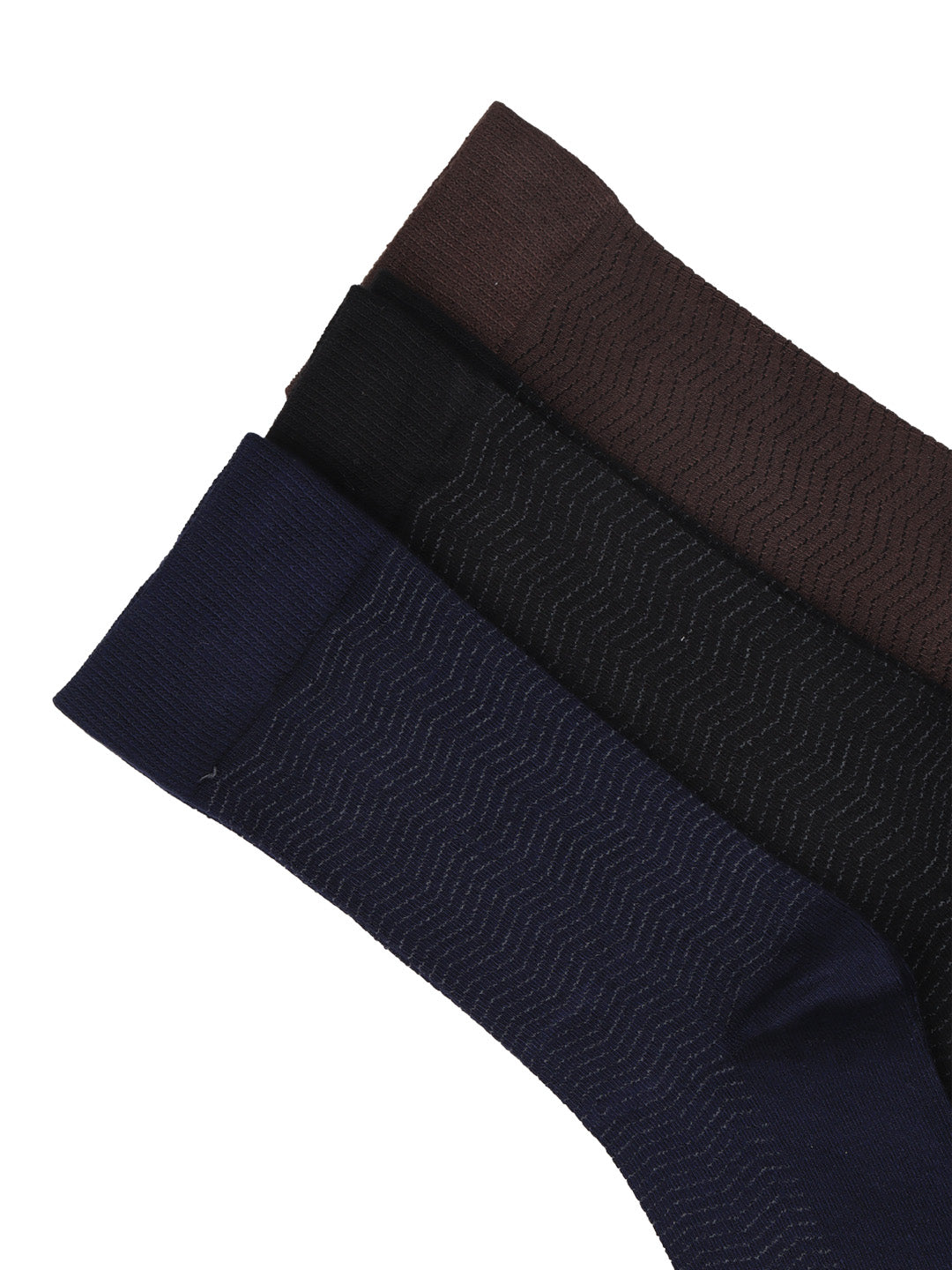 Bamboo Assorted Formal Full Length Stripes Designed Socks FFD4