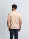 Men's 100% Cotton Crew Neck Royal Beige