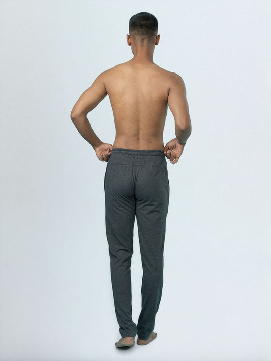 Men's Cotton Rich Slim Fit Track Charcoal Melange
