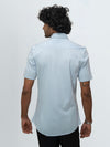 Men's Cotton Rich Knit Shirt Sky Blue