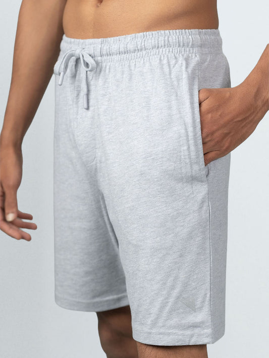 Men's Combed Cotton Shorts Grey