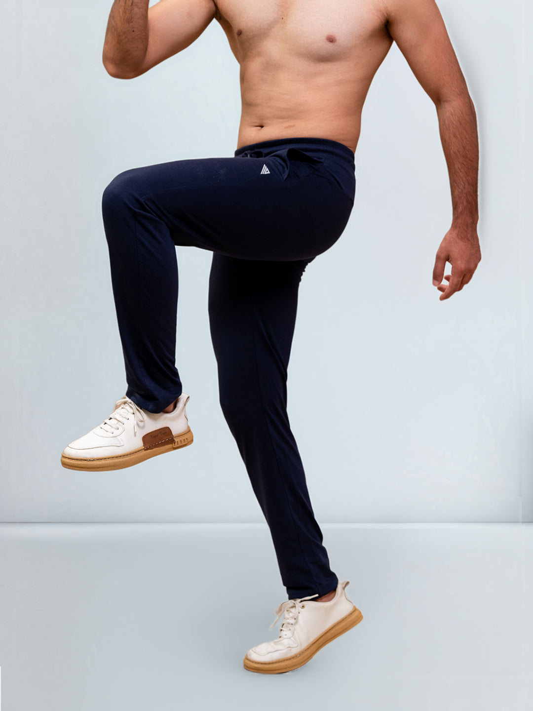 Men's Cotton Rich Slim Fit Track Navy