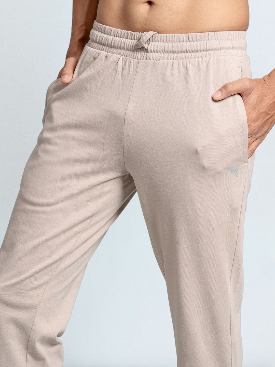 Men's Cotton Rich Slim Fit Track Beige