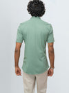 Men's Cotton Rich Knit Shirt Sage Green