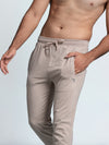 Men's Combed Cotton Regular fit Jogger Beige