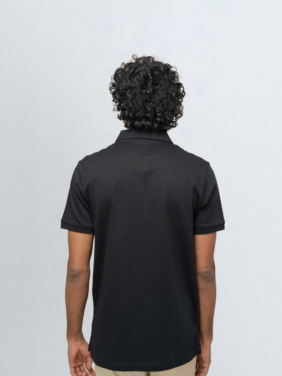 Men's Extra Long Staple Cotton Polo Black