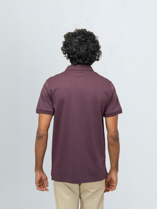 Men's Extra Long Staple Cotton Polo Grape