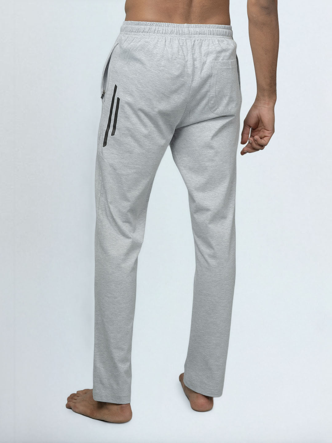 Men's Cotton Rich Regular Fit Track Pant Grey Melange