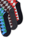 Bamboo Assorted Formal Full Length Checks Designed Socks FFD3