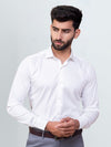 Men's Satin Stretch Cotton Shirt Artic White