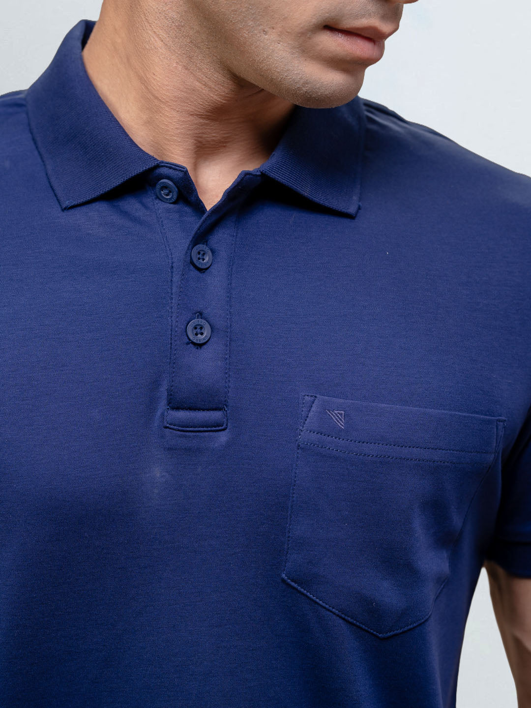 Men's Extra Long Staple Cotton Polo Marine Royal