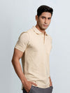 Men's Cotton Rich Pique Polo Light Beige