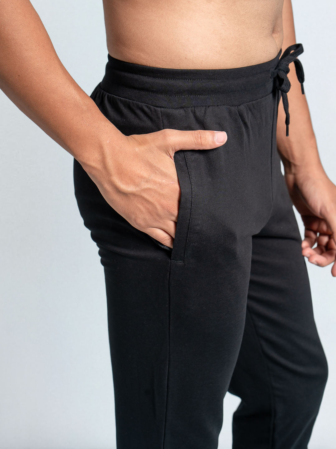 Men's Combed Cotton Regular fit Jogger Black