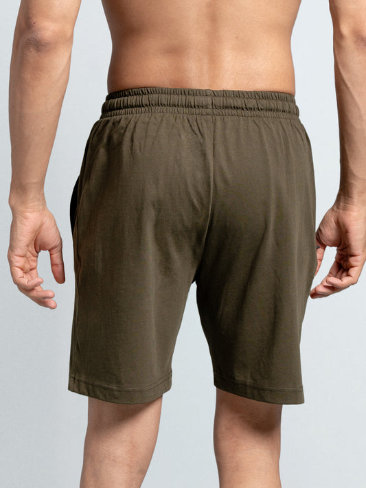 Men's Combed  Agile Shorts Olive