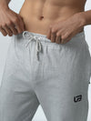 Men's Cotton Rich Regular Fit Track Pant Grey Melange