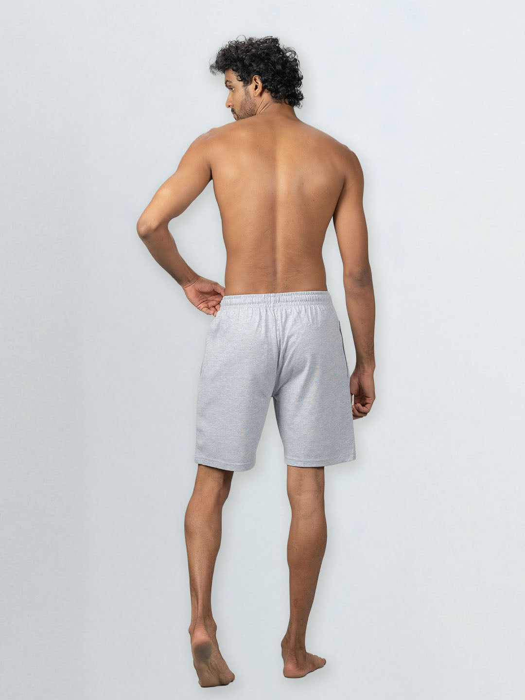 Men's Combed Cotton Shorts Grey