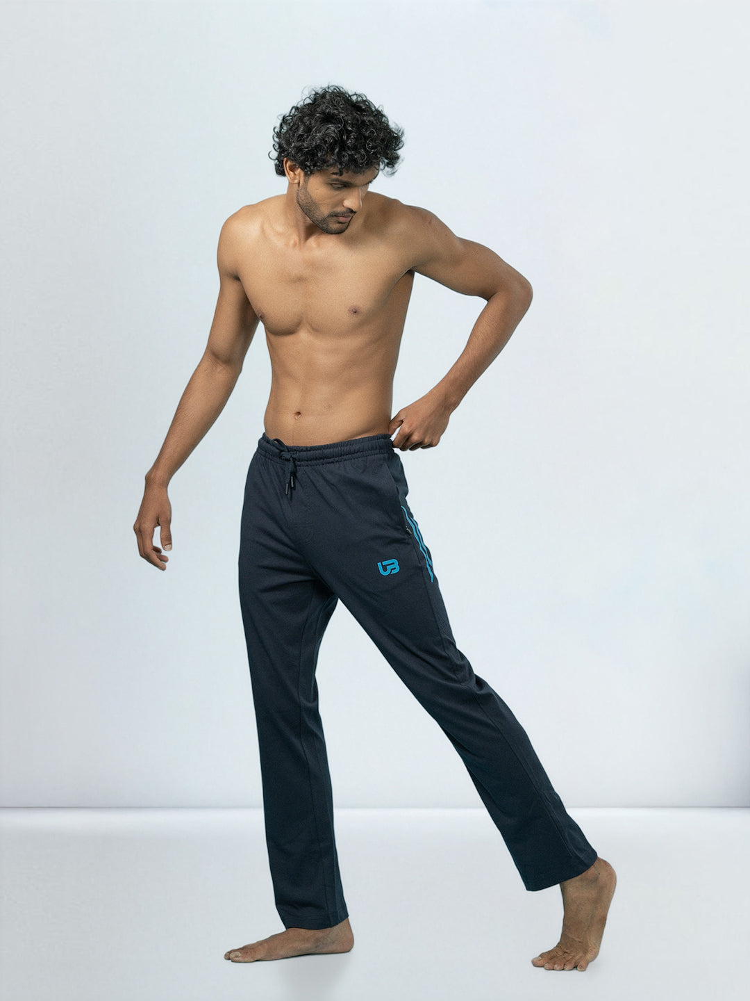 Men's Cotton Rich Regular Fit Track Pant Navy
