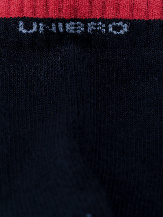 Bamboo Sports Ankle Length Socks Black & Grey Melange SAD2