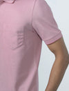 Men's Cotton Rich Pique Polo Heather Rose