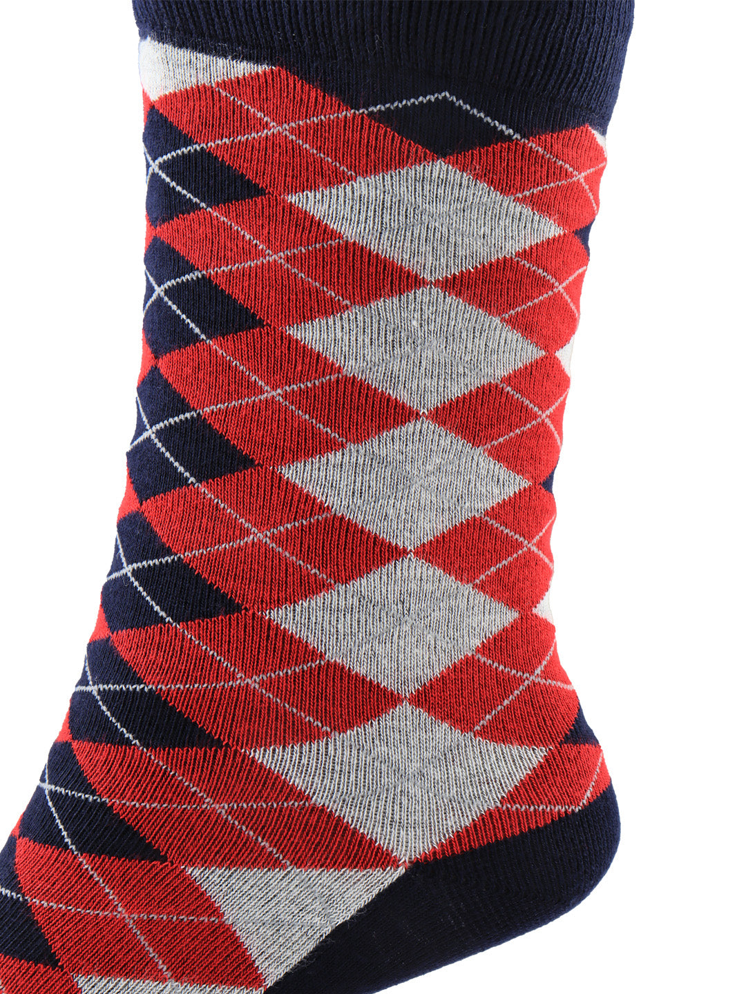 Bamboo Assorted Formal Full Length Checks Designed Socks FFD3