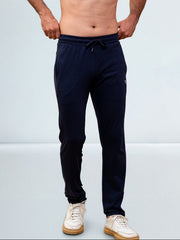 Men's Cotton Rich Slim Fit Track Navy