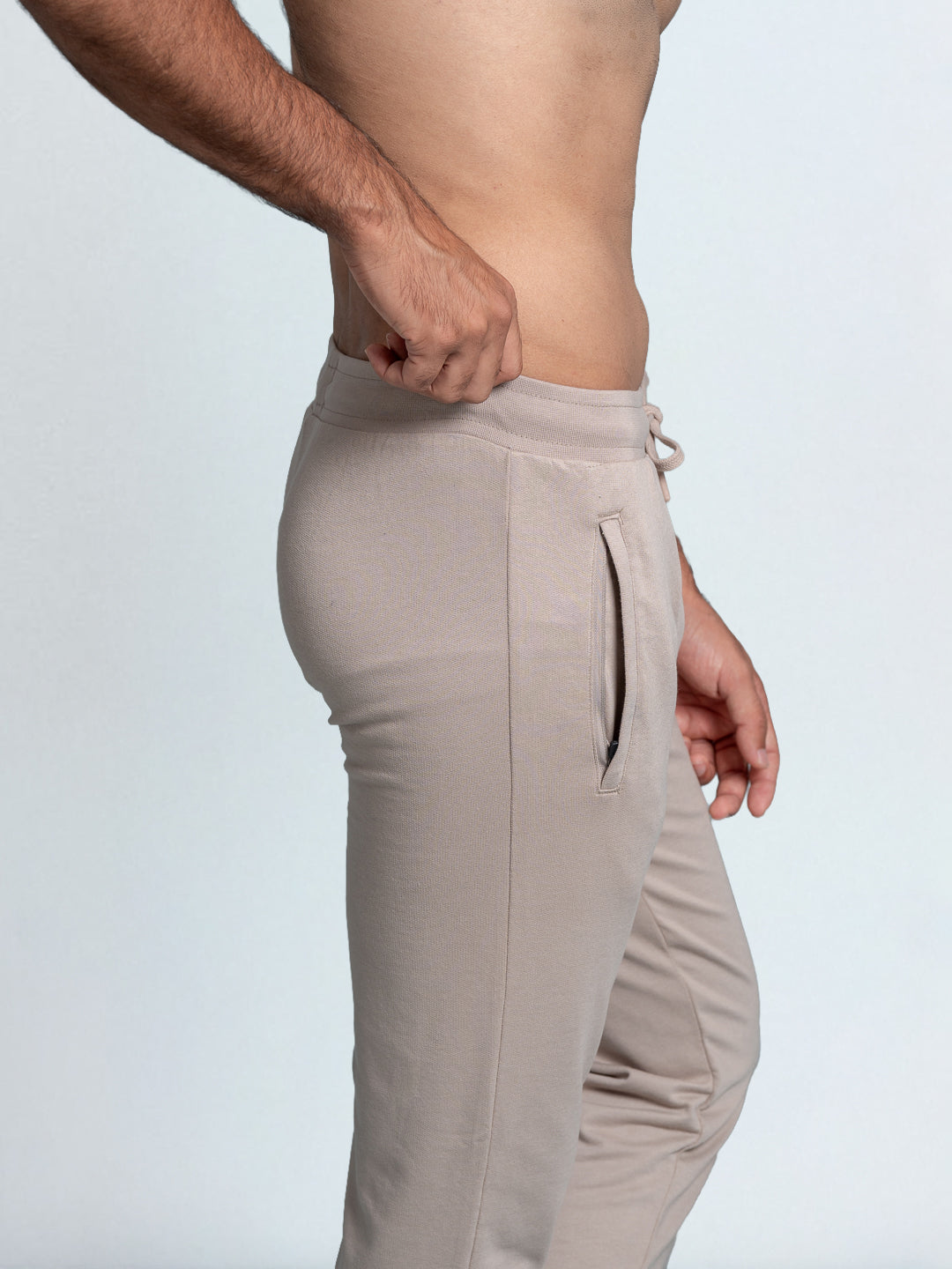 Men's Combed Cotton Regular fit Jogger Beige