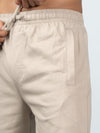 Men's Combed Cotton Shorts Beige