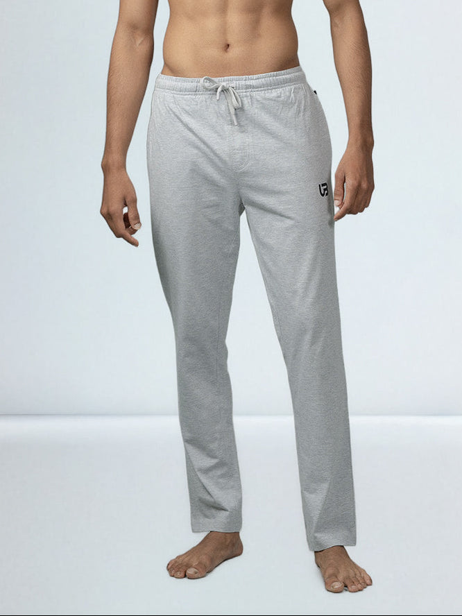 Men's Cotton Rich Regular Fit Track Pant Grey Melange