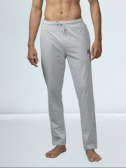 Men's Cotton Rich Regular Fit Track Pant Grey Melange