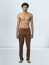 Men's Cotton Rich Slim Fit Track Brown