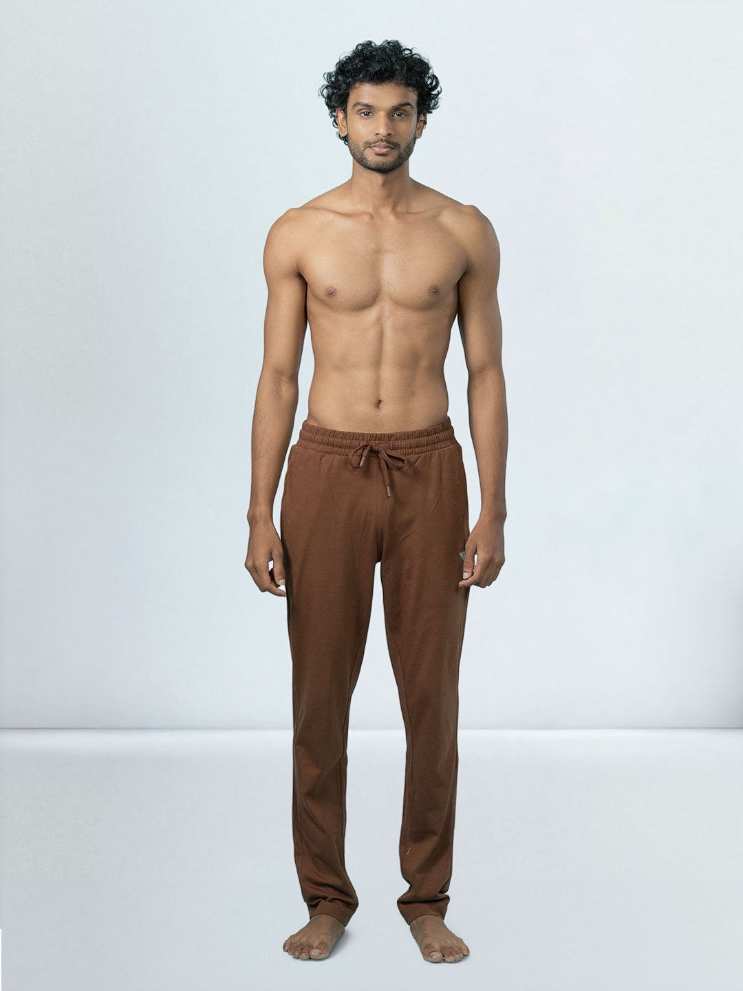 Men's Cotton Rich Slim Fit Track Brown