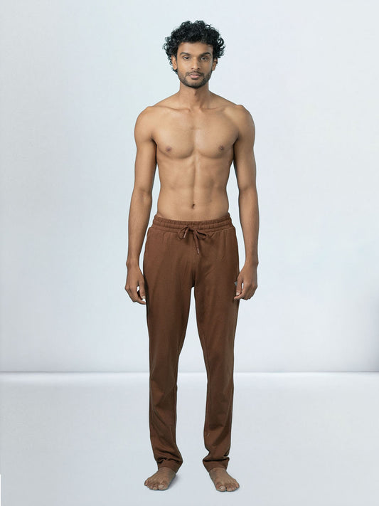 Men's Cotton Rich Slim Fit Track Brown