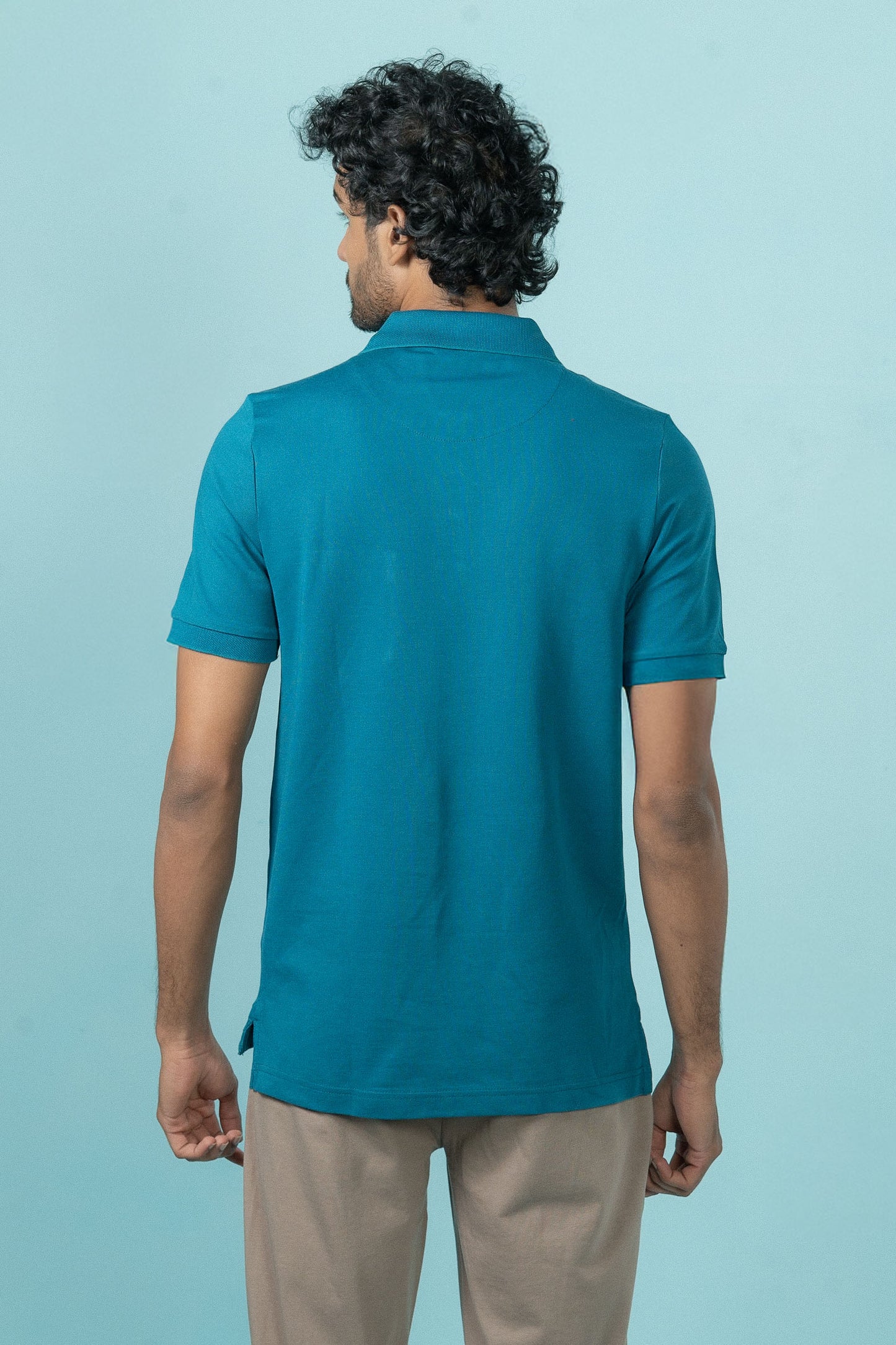Mens Expert Polo Tshirt with Pocket Lake Blue EP33