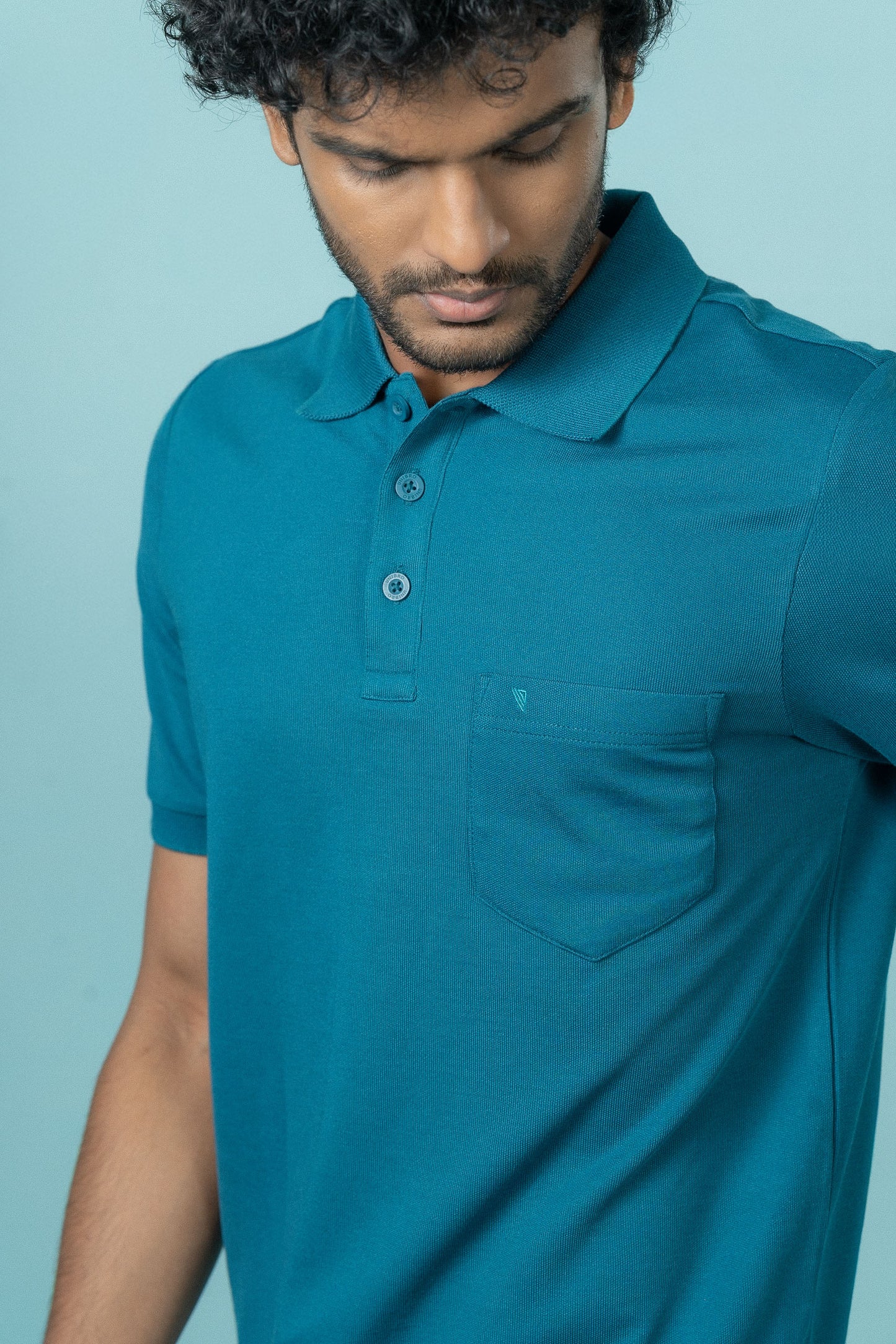 Mens Expert Polo Tshirt with Pocket Lake Blue EP33
