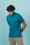 Mens Expert Polo Tshirt with Pocket Lake Blue EP33
