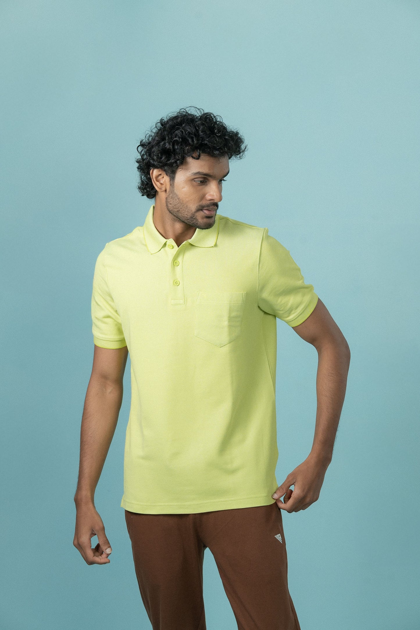 Men Expert Polo Tshirt with Pocket Green EP47