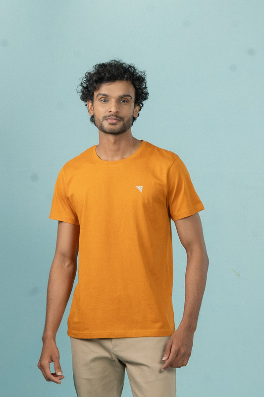 Men 100% Cotton Smart Fit Expert Tee Mustard ET27