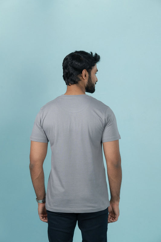 Men 100% Cotton Smart Fit Expert Tee Graphite Grey ET25