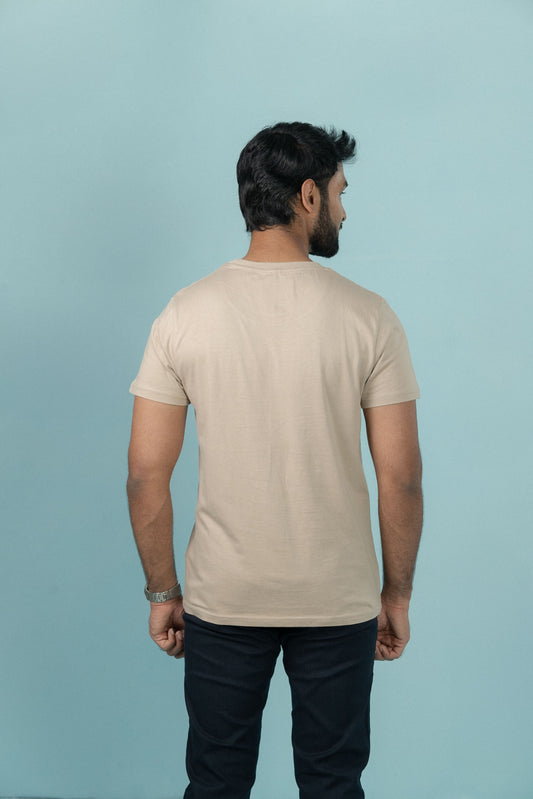 Men 100% Cotton Smart Fit Expert Tee Royal Beige ET24
