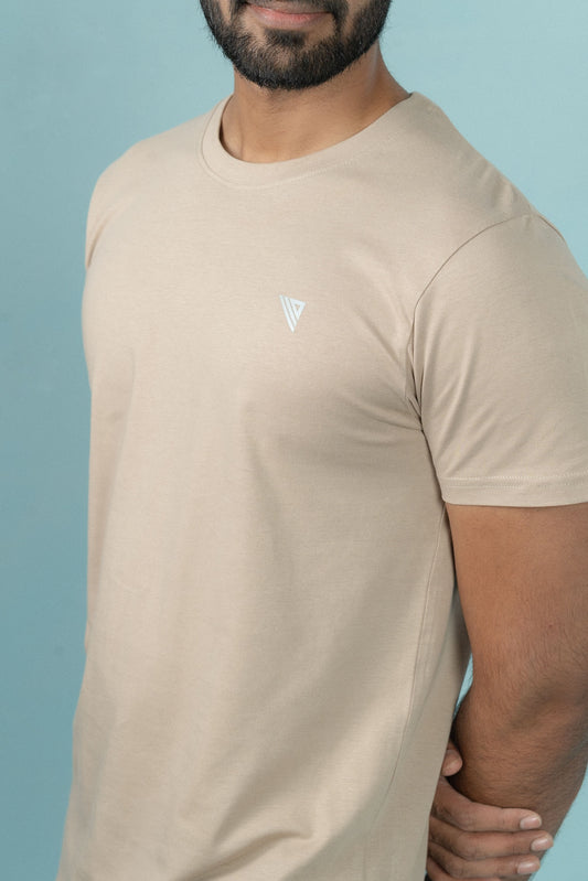 Men 100% Cotton Smart Fit Expert Tee Royal Beige ET24