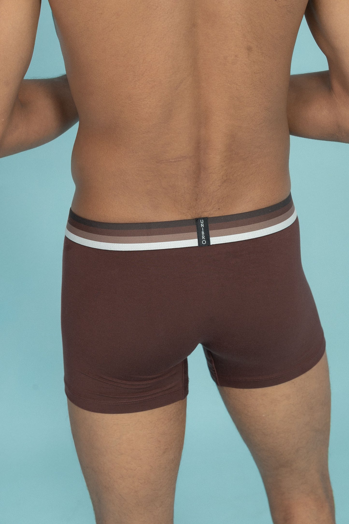 Men TENCEL™ Modal Micro Elastane Stretch Trunk Coffee Brown
