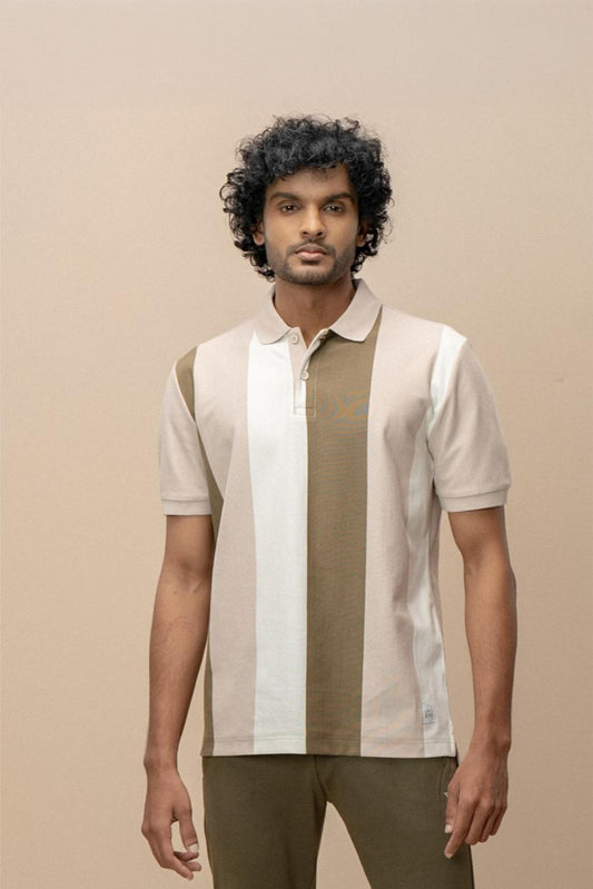 Men Smart Fit Engineered Polo T-Shirt Stone Gray EN29