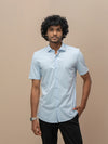 Super Combed Cotton Rich Knit Shirt Sky Blue